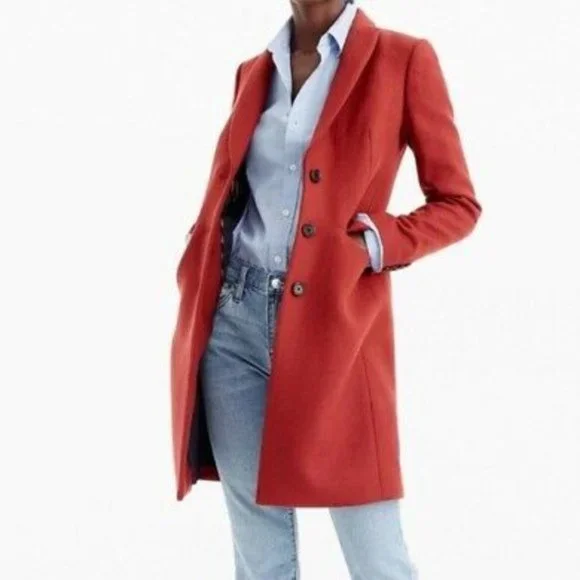 NWOT. J.Crew 100% wool topcoat